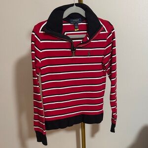 Polo by Ralph Lauren Red and Black Striped Kids Shirt